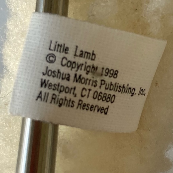 God Loves Little Lamb Bend n Snuggle Book Plush 1998 Joshua Morris HTF Small - Picture 10 of 13